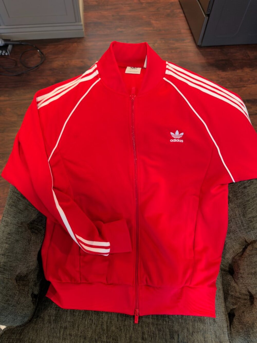 Red XL Adidas Track Jacket